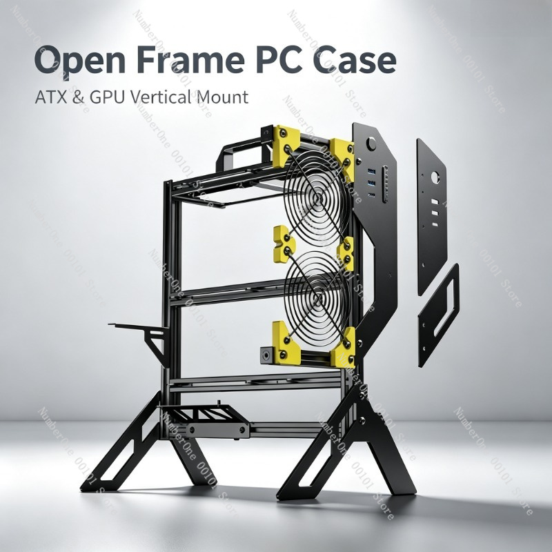 Gabinete de PC em alumínio com - Aluminum Open Frame Test Bench Water Cooling avaliação e preço