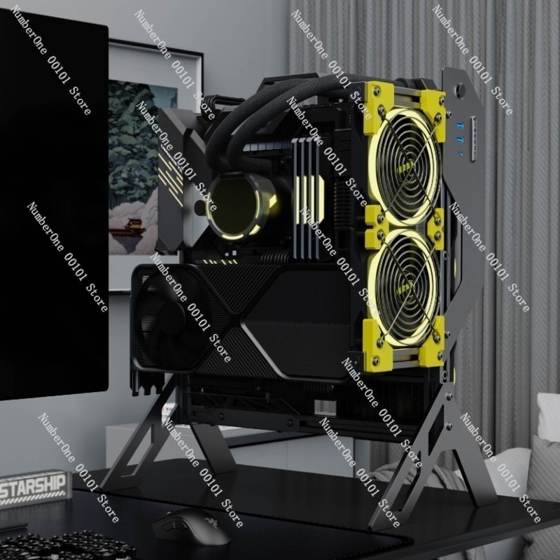 Gabinete de PC em alumínio com - Aluminum Open Frame Test Bench Water Cooling avaliação e preço